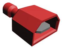 2-520102-2 TE Connectivity Ultra-Fast .250 Red Insulated Male Spade Connector, Tab, 6.3 x 0.8mm Tab Size, 0.3mm² to 0.8mm²