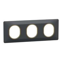 s340706e Anthracite 3 Gang Light Switch Cover