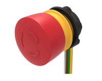 84-55400040 EAO 84-5540 Series Maintained Emergency Stop Push Button, Panel Mount, 22.3mm Cutout, DPST, IP65, IP66, IP67