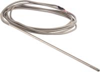 ps63003000316silicone Correge PT100 RTD Sensor, 6mm Dia, 300mm Long, 3 Wire, Probe, Classe B +500°C Max
