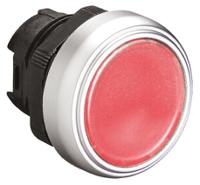 lpcbl104 Lovato Platinum Series Red Spring Return Push Button Head, 22mm Cutout, IP66, IP67, IP69K