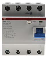 2csf204101r3630-f204a-6303 ABB F200 RCCB, 63A, 4 Pole, 300mA, Type A