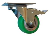 ep4bd080-215b Guitel Hervieu Braked Swivel Castor Wheel, 180kg Capacity, 80mm Wheel