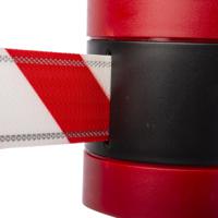 899-21-nv-d3 Tensator Red & White Retractable Barrier, 8m, Red, White Tape