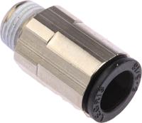 3175-08-10 Legris LF3000 Series Straight Threaded Adaptor, R 1/8 Male to Push In 8 mm, Threaded-to-Tube Connection Style