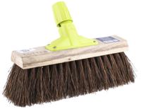 674-263 Cottam Broom, Red With Bassine, Cane Bristles for Industrial, Yard