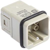 09120073001 HARTING Heavy Duty Power Connector Insert, 10A, Male, Han Q Series, 8 Contacts