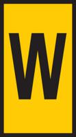 561-01234-wic1-w-pa66-ye HellermannTyton WIC Snap On Cable Markers, Yellow, Pre-printed "W", 2 → 2.8mm Cable, for Cables and Wires,
