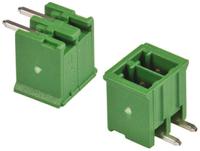 284512-2 TE Connectivity, 3.5mm Pitch, Buchanan, 2 Way, Right Angle, Pluggable Terminal Block, Header, Through Hole, Solder