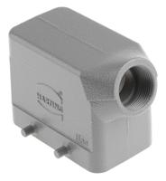 09300101521 HARTING Han B Heavy Duty Power Connector Hood, Top Entry