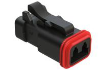 at06-2s-mm01blk Amphenol Industrial, AT Cable connector Socket 2 Way, Crimp Termination AT06-2S-MM01BLK