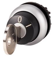 111781-m22-wrs-ms3 Eaton RMQ Titan 2-position Key Switch Head, Latching, 23mm Cutout