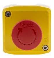 xalk178f Schneider Electric XALK178F, Harmony, Red/Yellow/Grey, Twist to Reset 40mm Mushroom Head Emergency Button