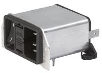 dd2221211111 Schurter 2A, 250 V ac Male Through Hole Filtered IEC Connector 2 Pole DD22.2121.1111, Solder 2 Fuse