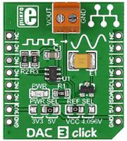 mikroe-2038 MikroElektronika MIKROE-2038 DAC 3 Click Add On Board Signal Conversion Development Kit