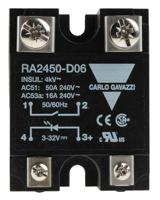 ra2450-d06 Carlo Gavazzi RA 24 Series Solid State Relay, 50 A Load, Panel Mount, 280 V ac Load, 32 V dc Control