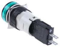 xb6av3bb Schneider Electric, Harmony XB6, Panel Mount Green LED Pilot Light Complete, 16mm Cutout, IP65, 24V ac/dc