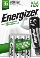 7638900417005 Energizer 1.2V NiMH Rechargeable Battery Pack, 700mAh - Pack of 4