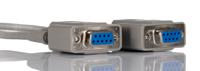 251-3275 RS PRO Female 9 Pin D-sub to Female 9 Pin D-sub Serial Cable, 1m