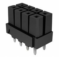 ipbs-102-01-t-d-gp Samtec IPBS Series Top Entry Through Hole Mount PCB Socket, 4-Contact, 2-Row, 4.19mm Pitch, Solder Termination