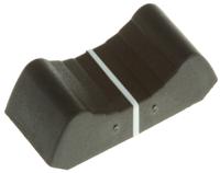 402-lk110-08 Sifam Black Potentiometer Knob Tang, 4/02 LK110 08