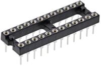 110-87-324-41-001101 Preci-Dip 2.54mm Pitch Vertical 24 Way, Through Hole Turned Pin Open Frame IC Dip Socket, 1A