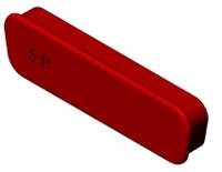 f1042-5p-1727040091 FCT from Molex, 172704 Series Dust Cap For Use With Size 5 Male D-sub