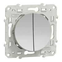s530285 Schneider Electric Grey Rocker Switch, 2 Way, 1 Gang, Odace
