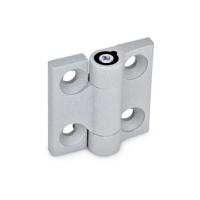 428871 Elesa Zinc Alloy Friction Hinge with a Plastic Pin, Screw Fixing, 60mm x 60mm x 18.5mm