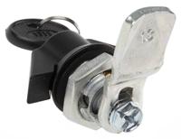 146-1796 RS PRO Clear Cabinet Lock, 24.5mm Panel-to-Tongue, 22.2 x 20.2mm Cutout, Key Unlock