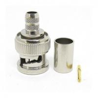 339-275-300 Van Damme, Plug Cable Mount BNC Connector, 75Ω, Straight Body