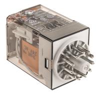 601380240040 Finder Plug In Power Relay, 24V ac Coil, 10A Switching Current, 3PDT