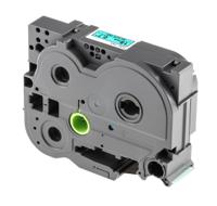 tze-741 Brother Black on Green Label Printer Tape, 8 m Length, 18 mm Width