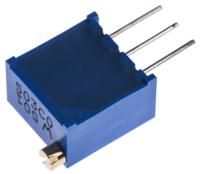 3299w-1-501lf 500Ω, Through Hole Trimmer Potentiometer 0.5W Top Adjust Bourns, 3299