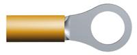 321898 TE Connectivity, DG STRATO-THERM Insulated Ring Terminal, M5 Stud Size, 0.26mm² to 1.65mm² Wire Size, Orange