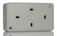 k22mpapn Powerbreaker PowerBreaker H 13A, BS Fixing, Passive, 2 Gang RCD Socket, Surface Mount , Switched, 230 V ac, Grey