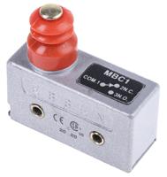 797-2501 RS PRO Plunger Micro Switch, Screw Terminal, 15 A @ 250 V ac, SP-CO, IP54