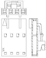 50-57-9408 Molex, SL Female Connector Housing, 2.54mm Pitch, 8 Way, 1 Row
