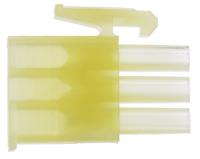 172337-1 TE Connectivity, Mini-Universal MATE-N-LOK Male Connector Housing, 4.2mm Pitch, 3 Way, 1 Row