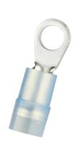 270-7636 RS PRO Insulated Crimp Ring Terminal, M4 Stud Size, 1.5mm² to 2.5mm² Wire Size, Blue