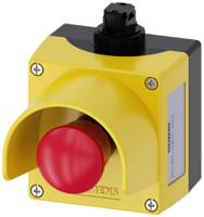 3su1801-0nb10-4hc2 Siemens SIRIUS ACT 3SU18 Series Twist Release Emergency Stop Push Button, Surface Mount, SPDT, IP66, IP67, IP69