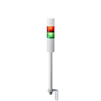 lr5-202lebw-rg Patlite LR5 Series Green, Red Buzzer Signal Tower, 2 Lights, 24 V dc, Pole Mount