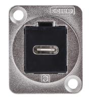 143-8924 RS PRO Straight, Panel Mount, Female to Male- Single Port Type C USB Connector