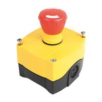 800f-1ym Allen Bradley Yellow Plastic 800F Push Button Enclosure - 1 Hole 22mm Diameter
