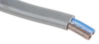 811-4368 RS PRO 2192Y 0.75 mm² 2 Core Power Cable, H03VVH2-F, Grey PVC, 100m