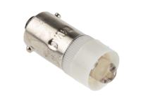 le-ba9s-24w JKL Components White LED Indicator Lamp, 24V ac/dc, BA9s Base, 9.6mm Diameter, 7000mcd