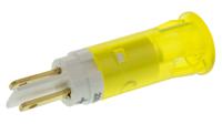 skgu10128 Signal Construct Yellow Panel Mount Indicator, 230V, 10mm Mounting Hole Size