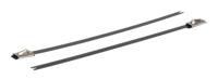 111-00288-mbt5sfc-spss316-bk HellermannTyton Cable Tie, Roller Ball, 127mm x 4.6 mm, Black Polyester Coated Stainless Steel, Pk-100