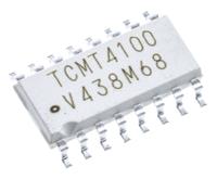 tcmt4100 Vishay, TCMT4100 DC Input Transistor Output Quad Optocoupler, Surface Mount, 16-Pin Mini-Flat