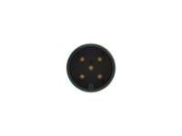 235165-e ERNI Circular Connector, 5 Contacts, Board, M12 Connector, Plug, Male, M12 Connector Series